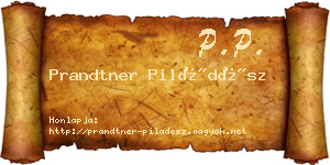 Prandtner Piládész névjegykártya